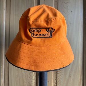 Vintage Adult Orange Bucket Hat‎